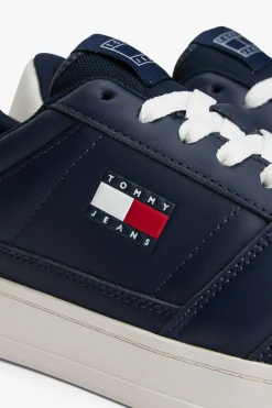 Zapatilla Tommy Jeans azul marino con bandera
