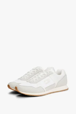 Zapatilla Tommy Jeans blanca con logo bandera